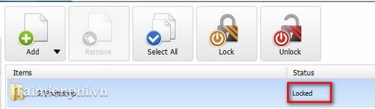 Cách cài đặt pass cho folder bằng phần mềm Folder Lock