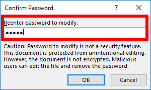 cách đặt password cho file excel