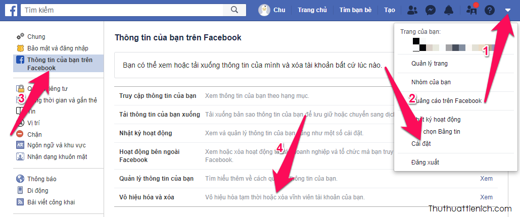 Cách khóa tài khoản FB