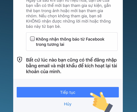 Hướng dẫn cách khóa FB